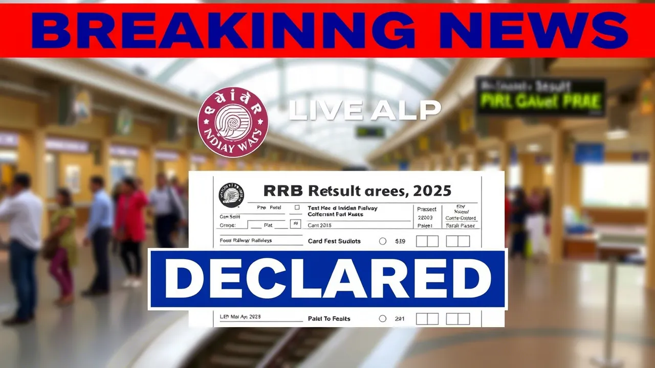 RRB ALP Result 2025 DECLARED
